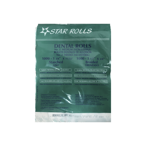 Torulas Algodón Trenzada x 1000 Unds  New Stetic