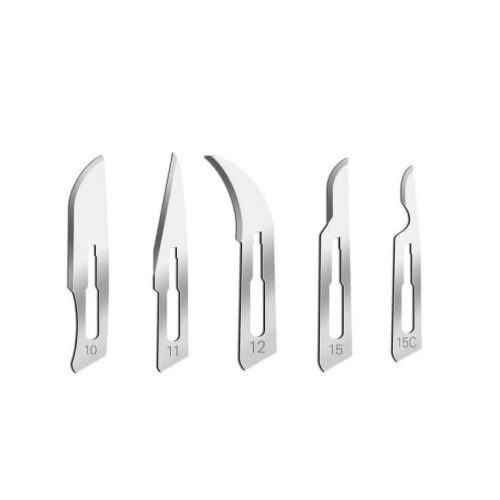 Hoja Bisturí Acero-Carbón x 100 unidades