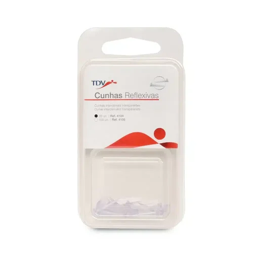 Cuña Transparente - 100 unidades - TDV