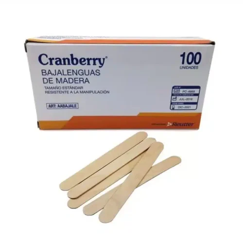 Bajalengua 100 unidades - Cranberry