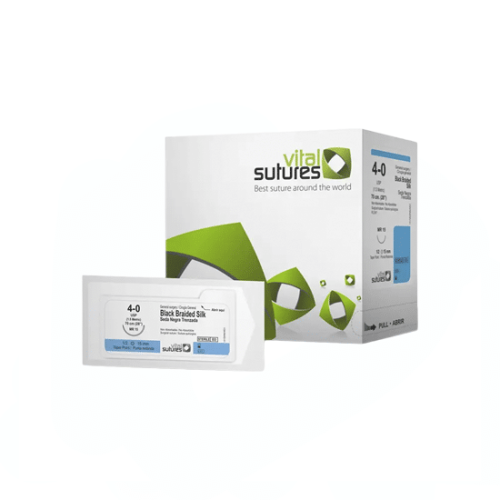 Sutura Seda Negra Trenzada 36 Unid. – Vital Sutures